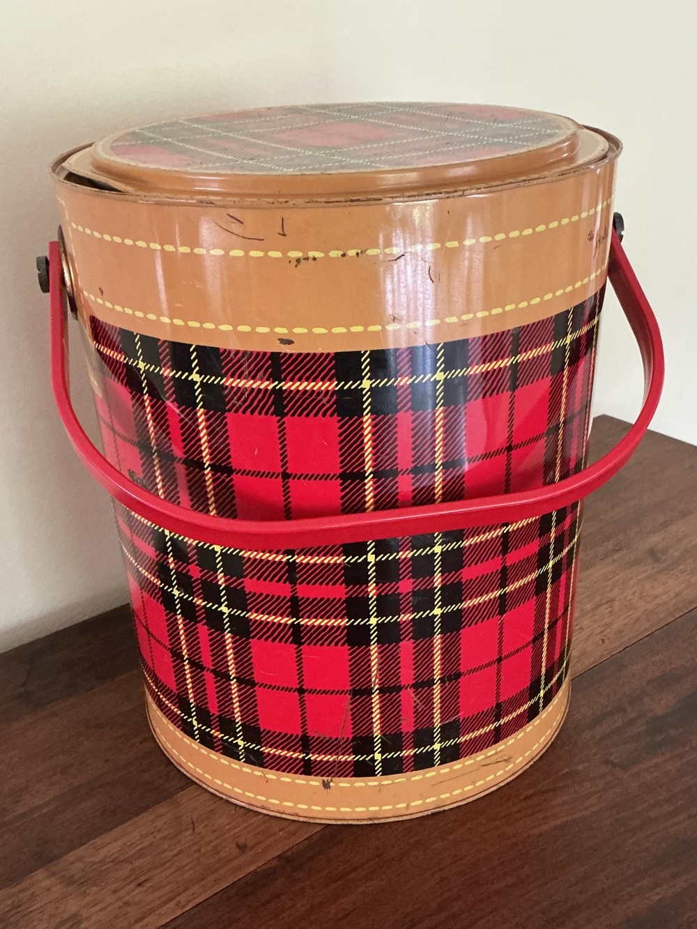 Vintage Red Plaid Cooler - The Skotch Kooler by Hamilton